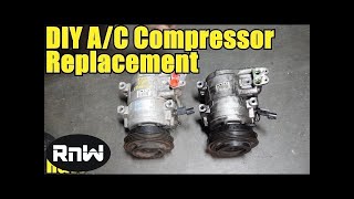 How to Remove and Replace an AC Compressor  High Detail [upl. by Egroj]