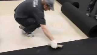 EPI Sports amp Rubber installation of polyurethane indoor sport floor [upl. by Emyle711]