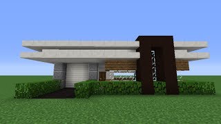 Minecraft How to Build a Small Modern House Tutorial 1 [upl. by Cela43]