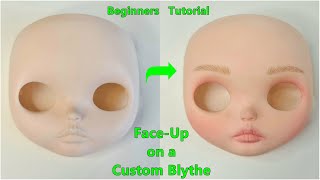 How to do a FaceUp on a Custom Blythe  Beginners Tutorial 2021 [upl. by Netnilc]