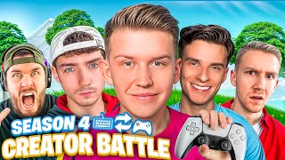 DAS ERSTE FORTNITE INPUT SWITCH YOUTUBER BATTLE 🎮⌨️ [upl. by Esiuole643]