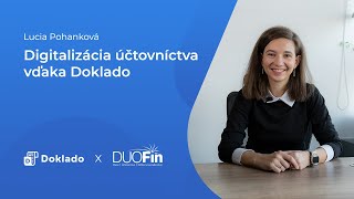 Lucia Pohanková  Digitalizácia účtovníctva vďaka Doklado [upl. by Lindsay]