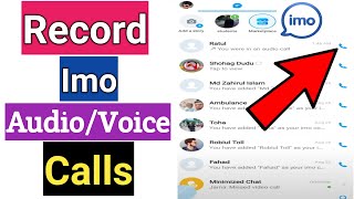 How To Record Imo Audio Calls  Record Imo Voice Calls  Imo Calls Recording [upl. by Yregerg964]