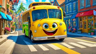 Wheels on the Bus  Nursery Rhymes  Kids Songs  Fun and Learning [upl. by Nilpik]