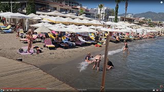 Marmaris  Siteler Beach Today  Amazing Views  4K60 Fps [upl. by Cudlip]