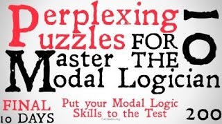 10 Perplexing Puzzle for the Master Modal Logician [upl. by Goraud]