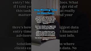 Stop Wasting Time on Data Entry [upl. by Neelia]