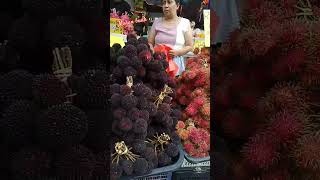 Buah Pulasanfruitcarvingfruitpasarmalamfruityloops amihan2024 [upl. by Vanzant488]