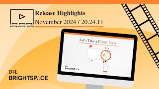 November 2024202411 Release Highlights Video [upl. by Nigen]