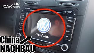 🔴GOLF 5 CHINA RADIO NACHBAU  EINBAU AUSBAU UND TEST Yingly 2 Din [upl. by Nylanaj]