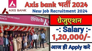 Axis bank भर्ती 2024  Axis bank Recruitment 2024  Job Vacancy 2024  Job Sarita [upl. by Schaefer747]