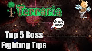 Terraria Top 5 Boss Fighting Tips  Terraria All Bosses [upl. by Ballou]