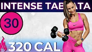 30MIN INTENSE TABATA WORKOUT  ABS total body metabolic weight loss lean muscle  belly fat [upl. by Clellan]