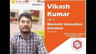 Vikash  Placed in Maventic How CourseCube guided Vikash to master Technology and get Job in Java [upl. by Salman]