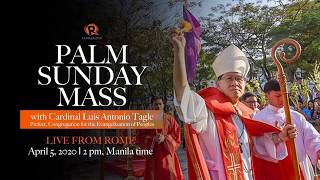 Palm Sunday 2020 with Cardinal Tagle [upl. by Larual]