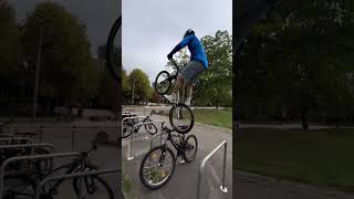 🚴‍♂️💥 Epic Urban Bike Stunts 🌟 shorts cycling stunts adventure urban epic thrill paris mtb [upl. by Lewiss729]