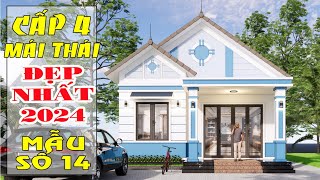 Nhà Cấp 4 Mái Thái Nông Thôn 3 Phòng Ngủ 8mx175m  XÂY NHÀ ĐẸP BÌNH DƯƠNG [upl. by Anoek]