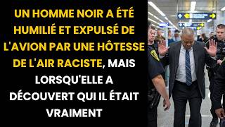 HÔTESSE DE LAIR RACISTE FAIT DESCENDRE UN POLICIER NOIR MAIS ELLE LE REGRETTE AMÈREMENT [upl. by Anivlis]