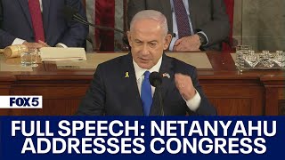 FULL SPEECH Israeli Prime Minister Benjamin Netanyahu makes address to Congress [upl. by Kissel938]