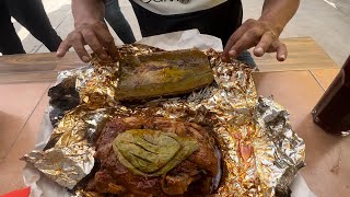 Pollo al ximbo en penca un platillo tradicional del estado de hidalgo desde pachuca [upl. by Freedman]