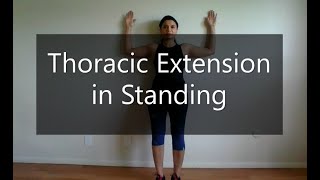 Thoracic Extension in Standing [upl. by Hanala]