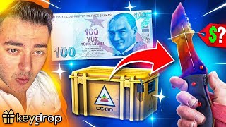 KEYDROP 100 DOLAR KATLAMA x2 KATLADIM   Keydrop Katlama Promo Code 2024 [upl. by Akirat]