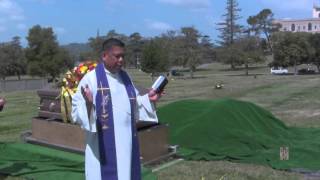 Graveside service for Floro Padios Perlas St Bernard Church parishioner [upl. by Sedgewinn]