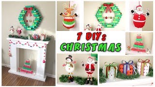 7 DIYs CHRISTMAS DECO with Recycling  aPasos Crafts DIY [upl. by Aksoyn]