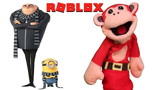 El Mono Juega ESCAPA DE LOS MINIONS El Mono Silabo Roblox  Gameplay [upl. by Ehcsrop764]