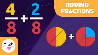 Learn How to Add Fractions  Same Denominator  Math for Kids [upl. by Maddis]