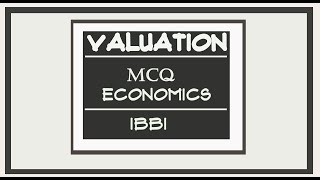 MCQ for Valuer IBBI Exam Valuation Land amp Building Plant amp Machinery MCQ for Economics  MCQ IBBI [upl. by Saxena816]