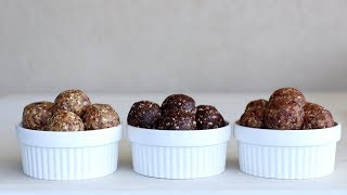 Energy Date Balls – 3 Easy Ways [upl. by Ekul622]