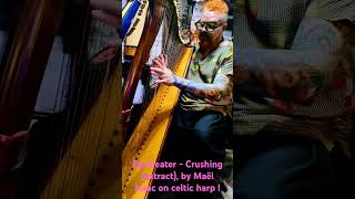 Eartheater  Crushing extract by Maël Isaac on celtic harp  cover harp music acoustic [upl. by Kin378]