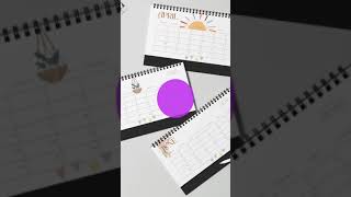 Boho Calendar Eclectic 2025 Desk Planner with Aesthetic Designs [upl. by Esinal470]