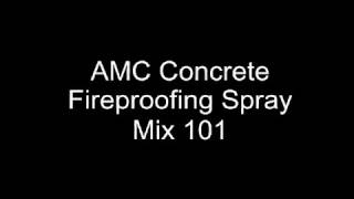 Concrete Fireproofing Spray Mix 115 [upl. by Ennairda316]