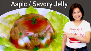 Aspic  Savory Meat Jelly Appetizer  冷盘开胃菜 [upl. by Rezzani]