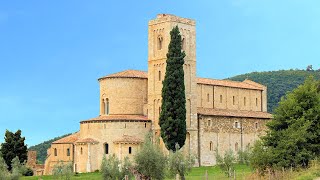 Beautiful Abbazia di SantAntimo Abbey of SantAntimo Italy Tuscany videoturystaeu [upl. by Selwin223]