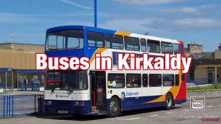 Buses in Kirkcaldy [upl. by Yemrej]