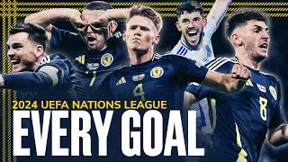 EVERY GOAL  UEFA Nations League 2024  Robertson McGinn McTominay amp More  Scotland [upl. by Akcirahs]