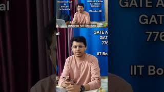 GATE CS 6 months strategy  noncs to MTech CS IIT Bombay gatecse iitbombay shorts [upl. by Ellehsat765]