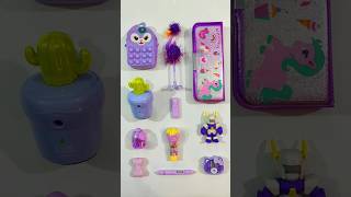 Fantastic Purple Stationery Items Pen Sharpener Erasner Pencil Case shorts stationery purple [upl. by Amhser]