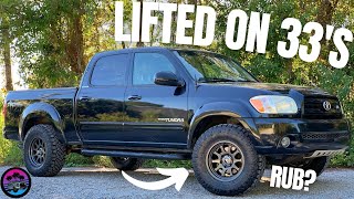 Budget Friendly First Gen Tundra Lift Kit Install [upl. by Ahsaela]