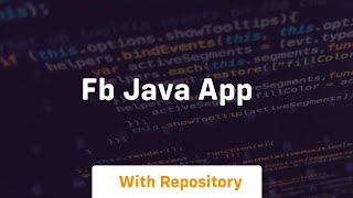 fb java app [upl. by Agata]