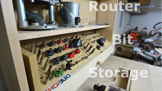 Shop built  Router bit storage cabinet [upl. by Craddock]