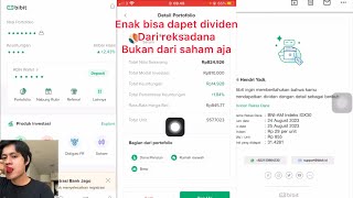 Masih bisa menghasilkan dividen dari investasi reksadana di aplikasi bibit selain di saham [upl. by Frissell]