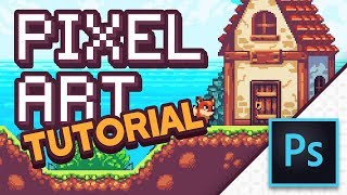 PIXEL ART in Photoshop Tutorial [upl. by Korman]