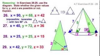 47 Isosceles Triangles  Base Angles Theorems [upl. by Ydurt]