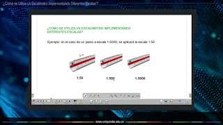 ¿Cómo se utiliza un escalímetro implementando diferentes escalas [upl. by Arlana]