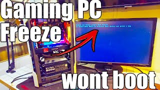 Gaming PC freezes while gaming and then wont boot to Windows [upl. by Dayir]