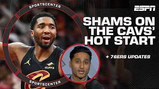 Shams Charania GIVES THE NUMBERS behind the Cavs HOT start 🔥  76ers injury updates  SportsCenter [upl. by Prakash]